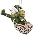4" Woodcut Green Irish Snowman with Clover Christmas Ornament