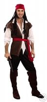 Mens Caribbean Pirate Costume Chest 38"