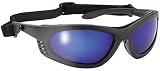 Break-Away Sport Sunglasses Blue Mirror Lens Padded Frame