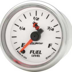 Autometer (7114) C2 Fuel Level Gauges - (2-1/16) Programmable - Electrical
