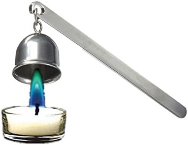 Stainless Steel Candle Snuff Flamer Tool Silver Long Handle Put Out Fire