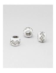 Colored Enamel Bead In Sterling Silver
