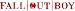Search : FALL OUT BOY #17223 RED Rub On Vinyl Transfer Sticker Decal