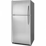 Gallery Series 20.6 cu.ft. Top-Freezer Refrigerator w/3 SpillSafe Glass Shelves 2 Humidity Control Crispers Adjustable Gallon Door Bins and Optional Ice Maker Stainless Steel Left