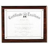 DAX Award Plaque, Wood/Acrylic Frame, Fits Up To 8.5 x 11 Inches, Walnut (N15818T)