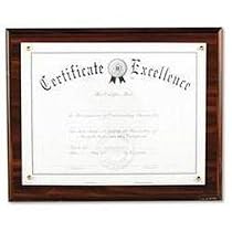 DAX Award Plaque, Wood/Acrylic Frame, Fits Up To 8.5 x 11 Inches, Walnut (N15818T)