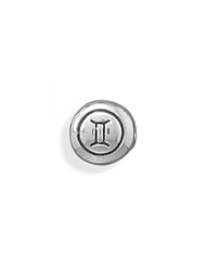 MMA Silver - Oxidized Gemini Zodiac Bead