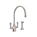 ROHL U.4710STN-2 KITCHEN FAUCETS, 3.50 x 23.50 x 14.50 inches, Satin Nickel