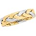 14K Two Tone Gold Hand Woven Band