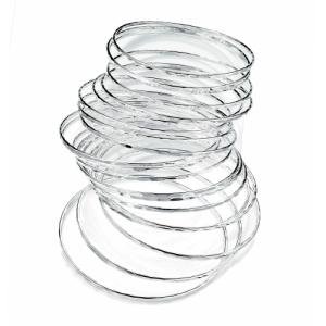 New Womens 20 Piece Silver Bangles Jewellery Cheap Uk