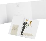 317vZjYIeNL. SL160  Hortense B. Hewitt Wedding Accessories Save The Date Cards, Bride and Groom, 25 Count Reviews