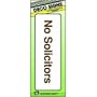 NO SOLICITORS Sign Self-Adhesive 9 Inches Long by