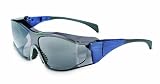 Uvex S3152X Ambient OTG Safety Eyewear, Large Blue Frame, Standard Gray UV Extreme Anti-Fog Lens