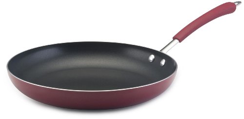 Farberware Millennium Nonstick Aluminum 12-Inch Skillet, Red
