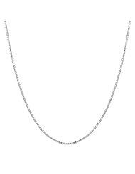 18" Box Neck Chain in Sterling Silver