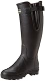 Le Chameau Women's Vierzon Leather Rubber Boot, Black,8 M US