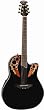 Ovation CC48 Celebrity Deluxe Super Shallow Acoustic-Electric Guitar, Black