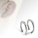 316L Steel Fake Cartilage - Clip-On - Double Closure Ring