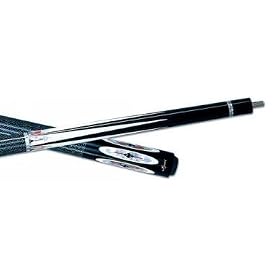 Buy Meucci 9721BBD Meucci Black Ebony and White Pool Cue Stick with 2 Black Dot Shafts