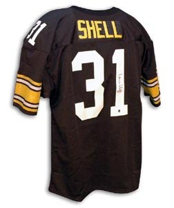 Donnie Shell Signed Pittsburgh Steelers Black Throwback Jersey