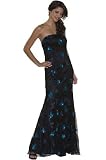 Formal Evening Gown. Strapless Floral Beaded Dress for Prom, Party, Wedding by Sean Collection (1974)