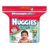 Huggies Natural Care Baby Wipes Refill Pack UnScented - 160 each