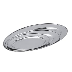 Equinox - 500538 - Lot de 3 Plats Ovale - Inox