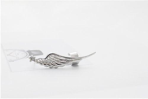 Kpop Infinite Simple Art Wing Earring - Silver, Right Ear
