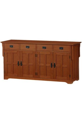 Childrens Toyshop  Kitchen & Housewares : Craftsman Four-drawer Lowboy 60"w Dark Oak