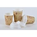 Pappbecher to go 0,2L Kaffeebecher 200ml Becher mit Deckel 100stk