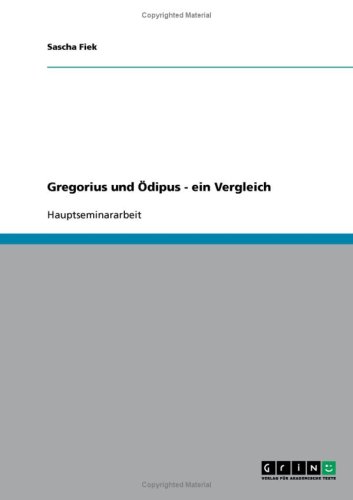 Gregorius und �dipus - ein Vergleich
