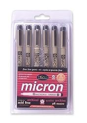 SUKURA MICRON 6 COLOR PEN 05 SUKURA PIGMA MICRON PEN SET KI
