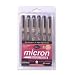 Sakura Pigma Micron Pen Set #05, 0.45-Millimeter, 6-Pack
