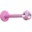 16 Gauge Pink Tiffany Ball Labret Monroe
