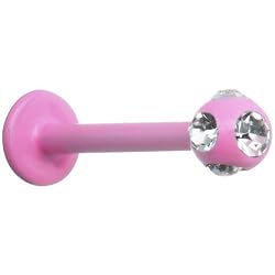 16 Gauge Pink Tiffany Ball Labret Monroe