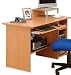 Influx Abington Workstation with Monitor Platform W110xD1100xH740-845mm Beech