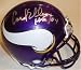 Carl Eller Autographed Minnesota Vikings Authentic Mini Football Helmet with 