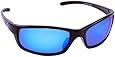 Sea Striker High Tider Polarized Sunglasses with Black Frame,Blue Mirror and Grey Polarised Lens (Fits Medium to Large Faces)