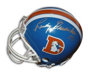 Randy Gradishar Signed Broncos Mini Helmet