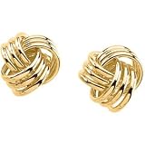 14K Yellow Gold Knot Earring