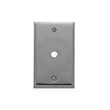 Baldwin 4764.150.CD Classic Square Beveled Edge Cable Cover, Satin Nickel