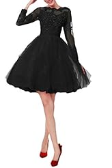 Bateau Neck Tulle Applique Lace Beaded   Ball Gown Homecoming Dress 