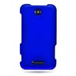 WIRELESS CENTRAL Brand Hard Snap-on Shield BLUE RUBBERIZED Faceplate Cover Sleeve Case for ZTE SCORE X500 with PRY Removal Tool Case [WCH823]