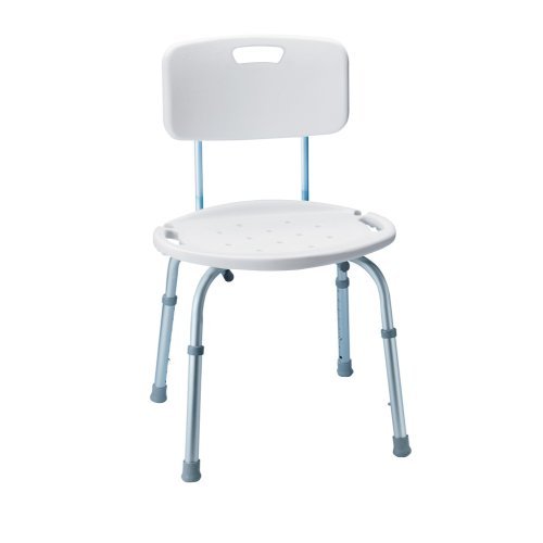 Carex Adjustable Bath and Shower Seat with Back