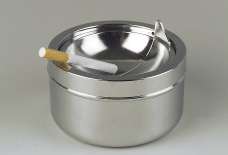 Edelstahl Ascher 12x7 cm matt 25