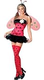 Lady Bug Sexy Women's Costume Adult Halloween Outfit - Size S/M, Dress Size