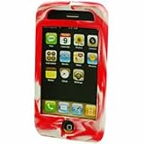 Apple iPhone 3G Silicone Skin Case (Tie Dye) (Red)