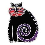 sterling silver cat pin