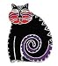 Jewelry : Clearly Charming Mythical Cat Silver Pin by Laurel Burch ( cat jewelry, kitten, kitty, feline, animal)