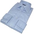 Forzieri Portofino Handmade French Cuff Baby Blue Dress Shirt